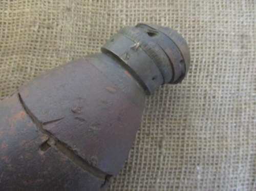 Super Rare....This Antique Boer War 15 Pounder Mk VI Schrapnel Shell With Fuse    Stamped 14/8/1900