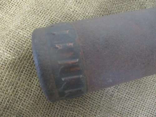 Super Rare....This Antique Boer War 15 Pounder Mk VI Schrapnel Shell With Fuse    Stamped 14/8/1900