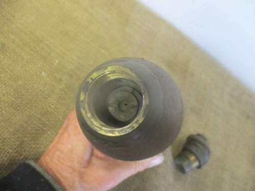 Super Rare....This Antique Boer War 15 Pounder Mk VI Schrapnel Shell With Fuse    Stamped 14/8/1900