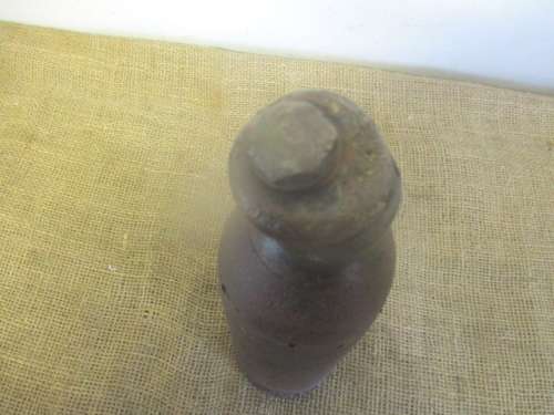 Super Rare....This Antique Boer War 15 Pounder Mk VI Schrapnel Shell With Fuse    Stamped 14/8/1900