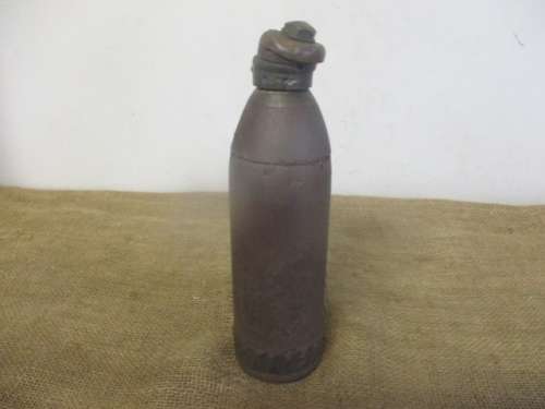 Super Rare....This Antique Boer War 15 Pounder Mk VI Schrapnel Shell With Fuse    Stamped 14/8/1900