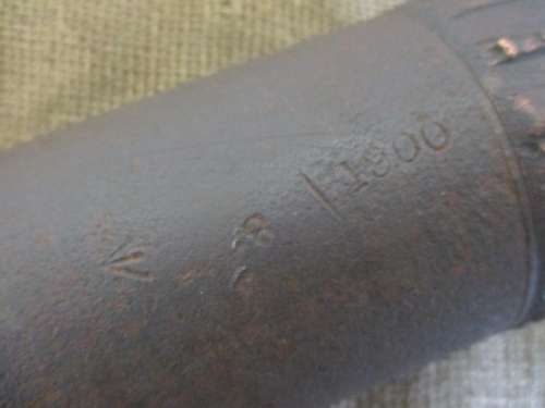 Super Rare....This Antique Boer War 15 Pounder Mk VI Schrapnel Shell With Fuse    Stamped 14/8/1900