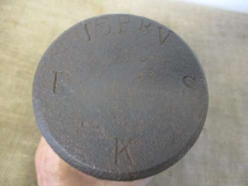 Super Rare....This Antique Boer War 15 Pounder Mk VI Schrapnel Shell With Fuse    Stamped 14/8/1900