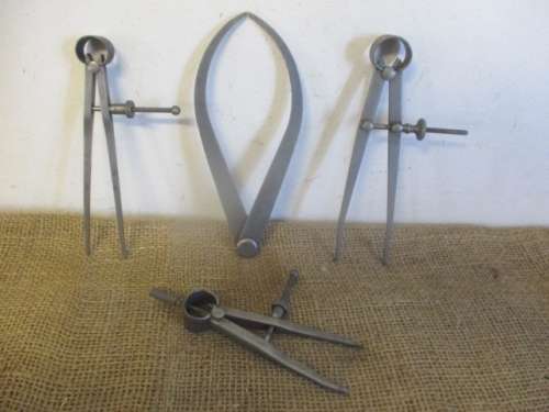 Four High Quality Vintage Calipers : Two The LS. Starrett & Co - One Wright & Moore - An One Another