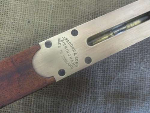 For Rameez Bid Only - Beautiful Vintage Wood And Brass J.Rabone & Sons 24" Spirit Level