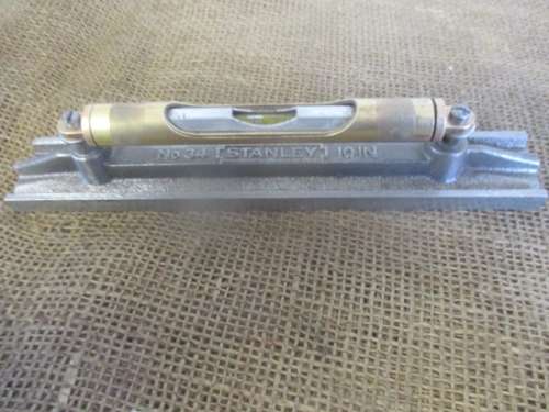 Vintage Stanley No 34 Metal Engineers/Machinist Spirit Level