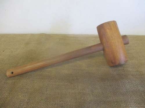 For Rameez Bid Only - Beautiful Vintage Carpenter's Solid Wooden Mallet