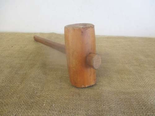 For Rameez Bid Only - Beautiful Vintage Carpenter's Solid Wooden Mallet