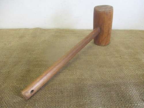 For Rameez Bid Only - Beautiful Vintage Carpenter's Solid Wooden Mallet