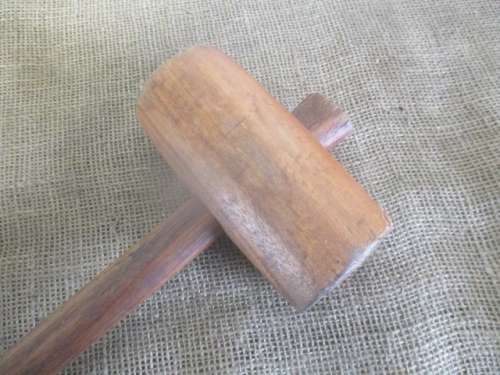For Rameez Bid Only - Beautiful Vintage Carpenter's Solid Wooden Mallet