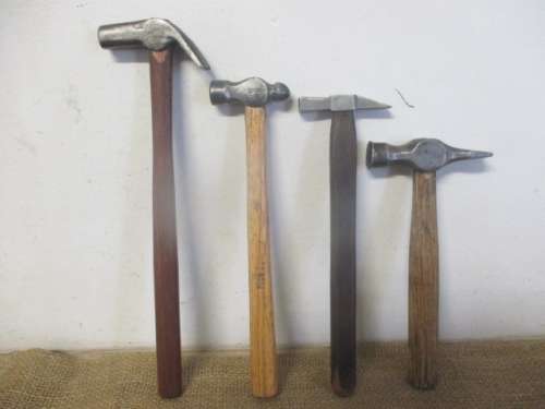 A Beautifull Collection Of Different Types Of Vintage Small Hammers