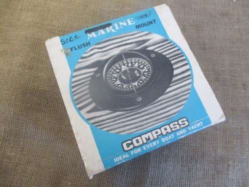 Unused YCM Model No 6000 Flush Mount Marine Compass In Original Packaging                   MIB