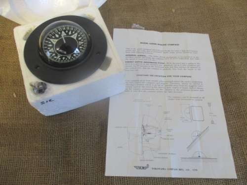 Unused YCM Model No 6000 Flush Mount Marine Compass In Original Packaging                   MIB