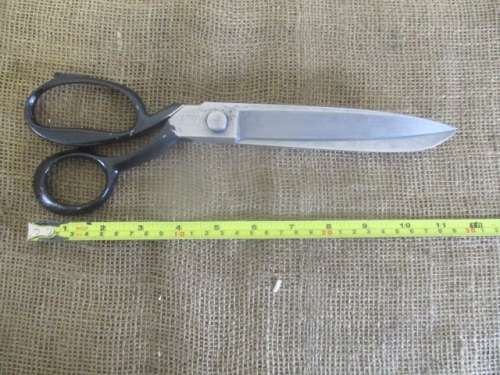 Rare Size - Vintage 12" Garantito Martellato Tailor's Shears       Made In Italy