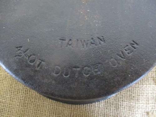 Undoubtedly The Best For Potbrood.....Nice Size Taiwan 41/2 Qt Dutch Oven Cast Iron Flat Bottom Pot