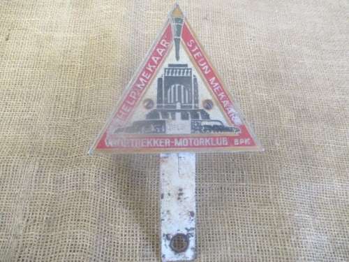 Ultra Super Rare....Highy Collectable Vintage Voortrekker-Motorklub Bpk #T613 Badge