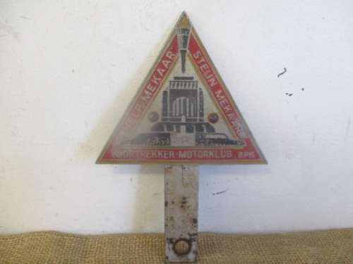 Ultra Super Rare....Highy Collectable Vintage Voortrekker-Motorklub Bpk #T613 Badge
