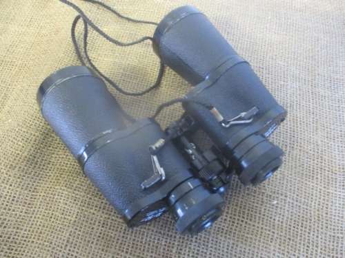 Nice Vintage Yashica Wide Angle 10 x 50 Binocular With Lens Caps In Original Bag