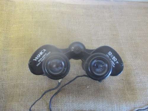 Nice Vintage Yashica Wide Angle 10 x 50 Binocular With Lens Caps In Original Bag