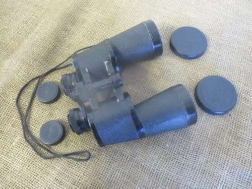 Nice Vintage Yashica Wide Angle 10 x 50 Binocular With Lens Caps In Original Bag
