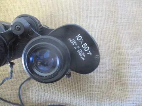 Nice Vintage Yashica Wide Angle 10 x 50 Binocular With Lens Caps In Original Bag
