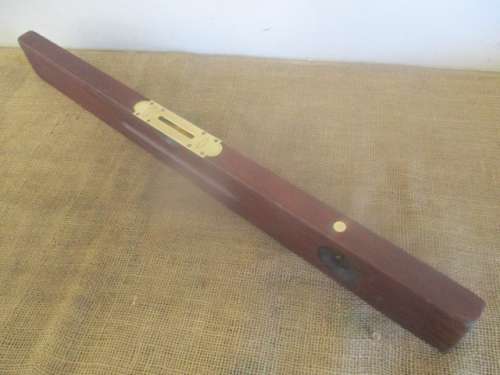 Beautiful Vintage Wood And Brass 30" J.Rabone & Sons Spirit Level   Birmingham,  Made In England