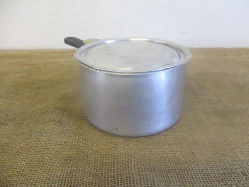 Another Very Rare Genuine Vintage Pure Aluminum Lidded Pot   Made In England