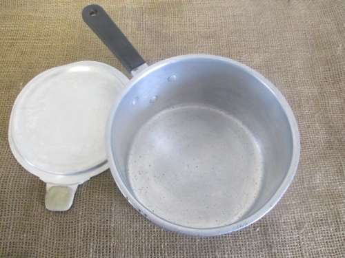 Another Very Rare Genuine Vintage Pure Aluminum Lidded Pot   Made In England