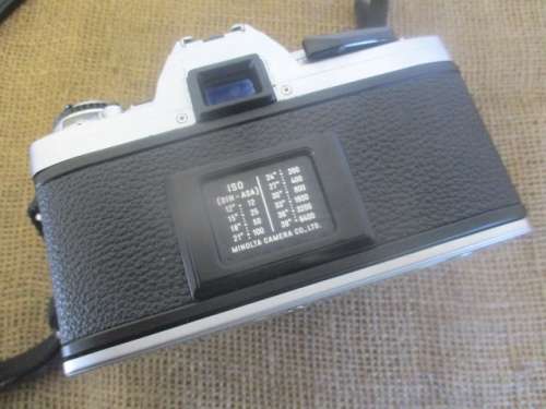 Vintage Minolta X-300 SLF 35mm Camera With Attached Minolta MD  50mm  1: 1.7 Lens Plus Accessories