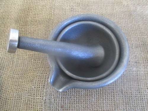 Beautiful Cast Iron Mortar And Pestle Set
