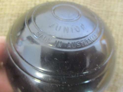 Lovely Vintage "Henselite" Junior Biased Carpet Bowls Set                Approx 1960's