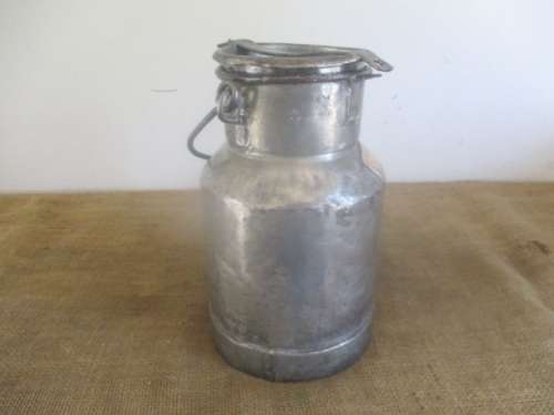 Characterful Vintage One Gallon Farm Metal Cream Can