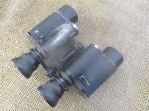 Vintage Stereo Kratos 8 X Military Binocular In Original Leather Case     French