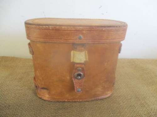 Vintage Stereo Kratos 8 X Military Binocular In Original Leather Case     French