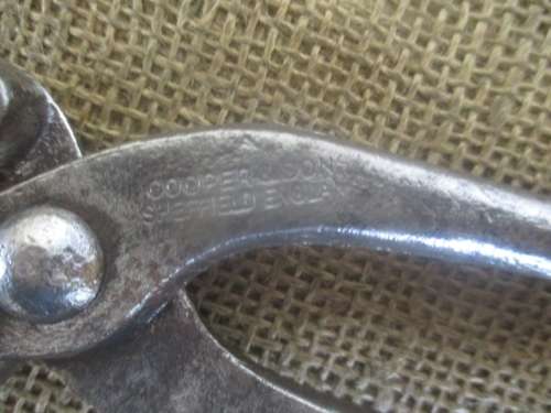 The Legends.......Two Beautiful Antique 7" Cooper & Sons & 6" Other Solid Steel Blacksmith Tongs