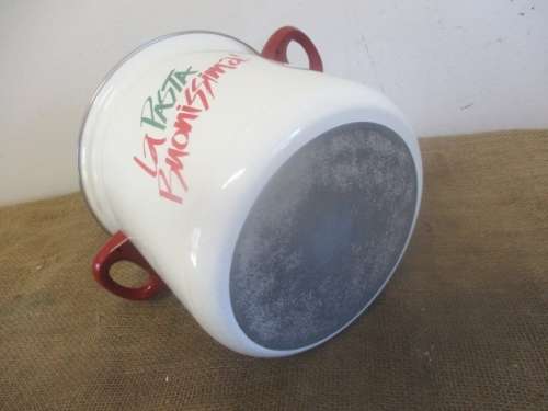 Lovely Complete La Pasta Buonissima Enamel Pasta Pot