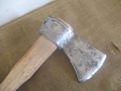 For Sarel's Bid Only - Solid Steel Vintage 4lb Wood Spliting Axe