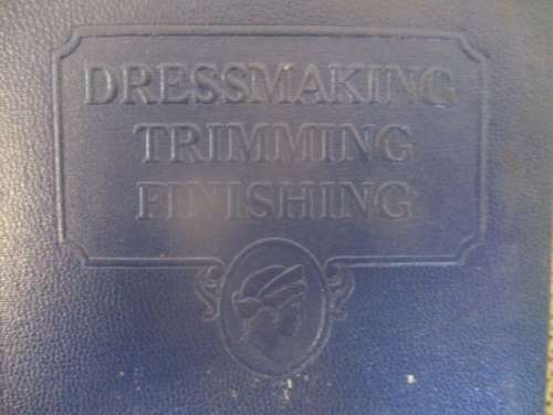 Nice Vintage 7 1/2" / 195mm Dolores Sawtoothed Pinking Scissor And An Old Dressmaking Book