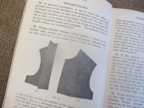 Nice Vintage 7 1/2" / 195mm Dolores Sawtoothed Pinking Scissor And An Old Dressmaking Book
