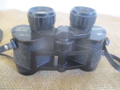 Popular Vintage Chinon 7 X 35 Wide Angle Field 10.5' Binocular In Original  Case