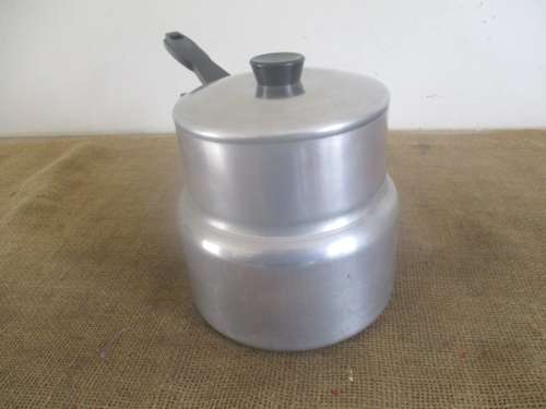 Beautiful Old Hart Aluminum Double Boiler