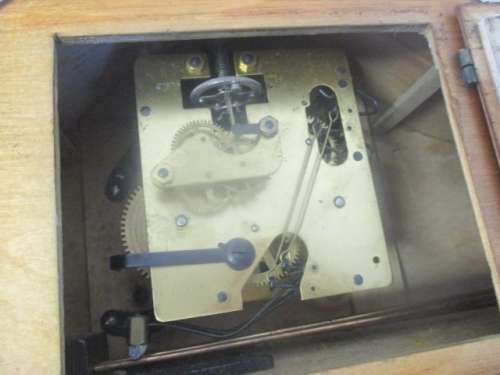 So Cute And Adorable....This Lovely Vintage Muller Schlenker 8 Mantle Clock With Winding Up Key