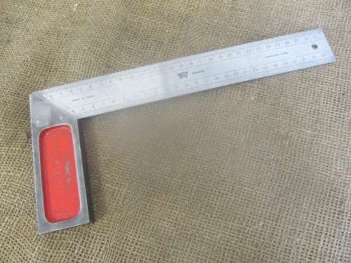 Beautiful Ebishu All Metal 30cm Engineers Square            Made In Japan