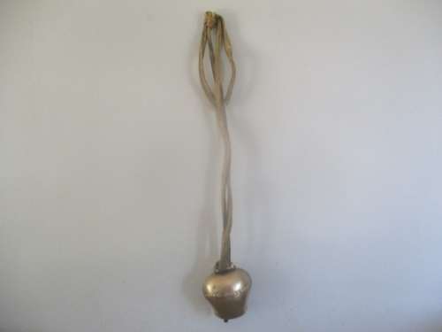 Lovely Vintage Swiss Cow Bell With Genuine Leather Riempie, Not Commonly Found