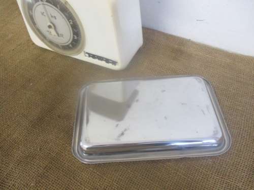 Beautiful Vintage Metal Tower 10Kg Kitchen Scale               Made In W.Germany
