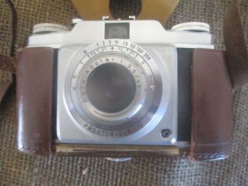 Real Vintage Agfa SLR 35mm Film Camera In Original Leather Pouch With Shoulder Strap     Germany