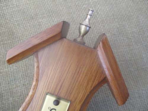 An Awesome Vintage Wall Mounted Brass Barostar Barometer With Hygrometer & Thermometer