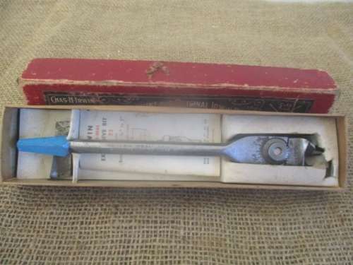 Genuine Vintage Irwin Micro-Dial Expansive No 22 Auger Drill Bit In Original Packaging