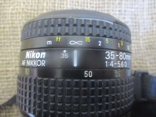 Vintage Nikon AF N6006 35mm SLR Film Camera With Shoulder Strap       1991