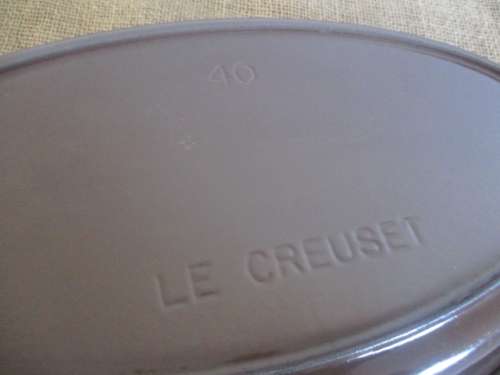 Beautiful Brown Le Creuset 40 Enameld Cast Iron Pie Dish